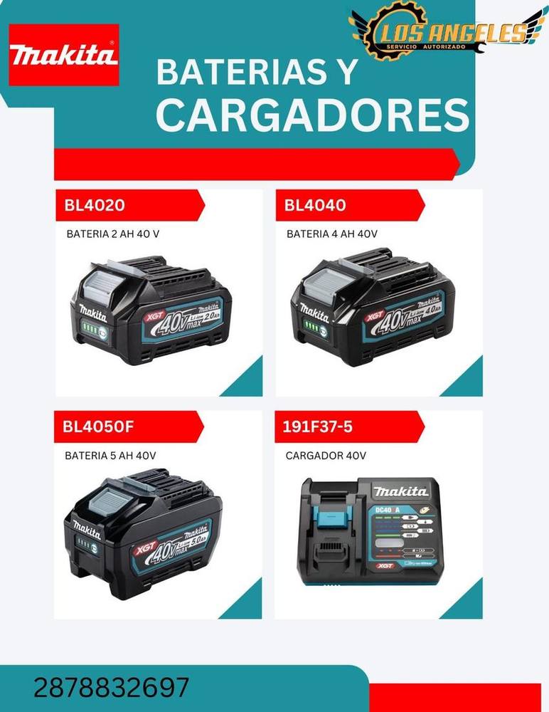 Cargadores y Baterías Makita LXT