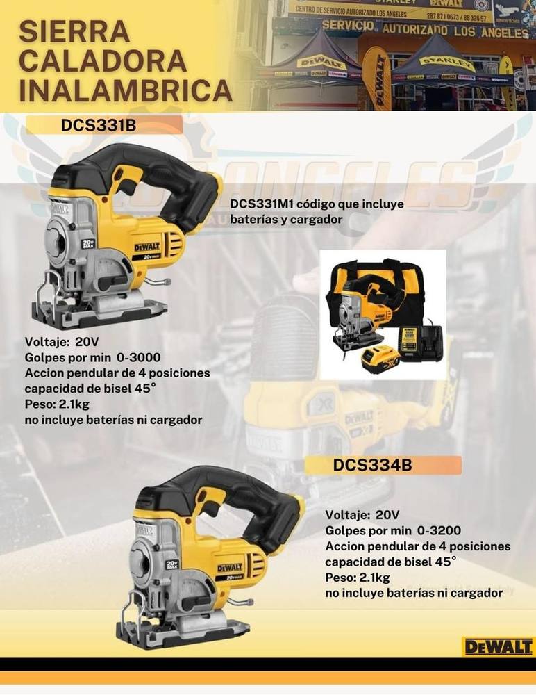 Sierras Caladoras Inalámbricas 20V